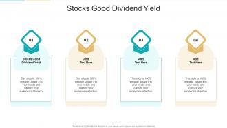 Stocks Good Dividend Yield In Powerpoint And Google Slides Cpb