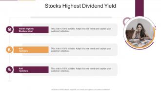 Stocks Highest Dividend Yield In Powerpoint And Google Slides Cpb