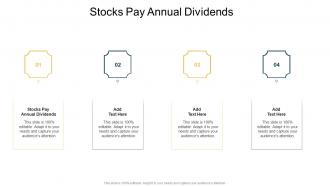 Stocks Pay Annual Dividends In Powerpoint And Google Slides Cpb