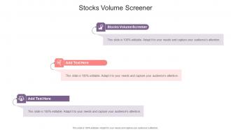 Stocks Volume Screener In Powerpoint And Google Slides Cpb