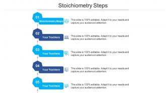 Stoichiometry steps ppt powerpoint presentation slides background image cpb
