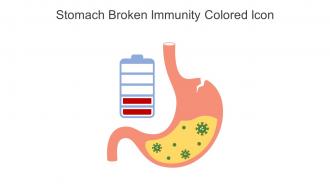 Stomach Broken Immunity Colored Icon In Powerpoint Pptx Png And Editable Eps Format