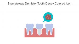 Stomatology Dentistry Tooth Decay Colored Icon In Powerpoint Pptx Png And Editable Eps Format