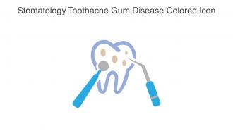 Stomatology Toothache Gum Disease Colored Icon In Powerpoint Pptx Png And Editable Eps Format
