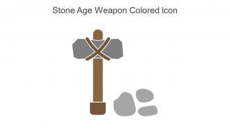 Stone Age Weapon Colored Icon In Powerpoint Pptx Png And Editable Eps Format