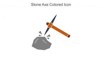 Stone Axe Colored Icon In Powerpoint Pptx Png And Editable Eps Format