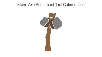 Stone Axe Equipment Tool Colored Icon In Powerpoint Pptx Png And Editable Eps Format