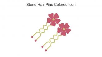 Stone Hair Pins Colored Icon In Powerpoint Pptx Png And Editable Eps Format