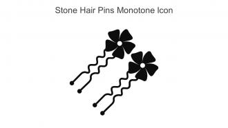 Stone Hair Pins Monotone Icon In Powerpoint Pptx Png And Editable Eps Format