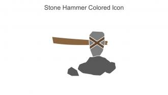 Stone Hammer Colored Icon In Powerpoint Pptx Png And Editable Eps Format