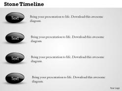 Stone timeline powerpoint template slide