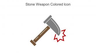 Stone Weapon Colored Icon In Powerpoint Pptx Png And Editable Eps Format