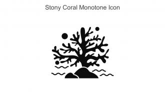 Stony Coral Monotone Icon In Powerpoint Pptx Png And Editable Eps Format