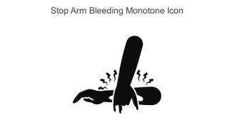 Stop Arm Bleeding Monotone Icon In Powerpoint Pptx Png And Editable Eps Format