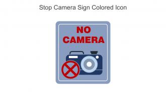Stop Camera Sign Colored Icon In Powerpoint Pptx Png And Editable Eps Format