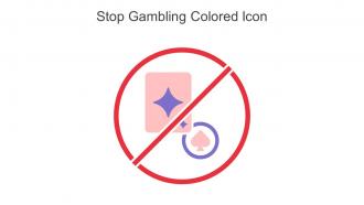 Stop Gambling Colored Icon In Powerpoint Pptx Png And Editable Eps Format