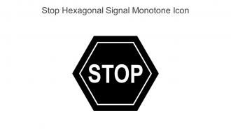 Stop Hexagonal Signal Monotone Icon In Powerpoint Pptx Png And Editable Eps Format