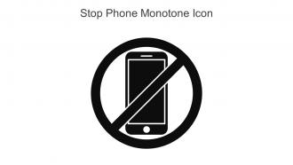 Stop Phone Monotone Icon In Powerpoint Pptx Png And Editable Eps Format