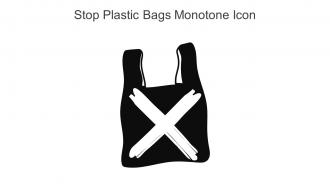 Stop Plastic Bags Monotone Icon In Powerpoint Pptx Png And Editable Eps Format