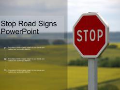 Stop road signs powerpoint