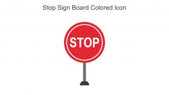 Stop Sign Board Colored Icon In Powerpoint Pptx Png And Editable Eps Format