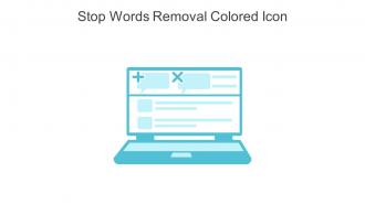 Stop Words Removal Colored Icon In Powerpoint Pptx Png And Editable Eps Format