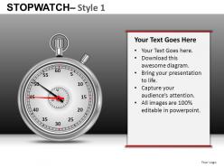 Stopwatch 1 powerpoint presentation slides db
