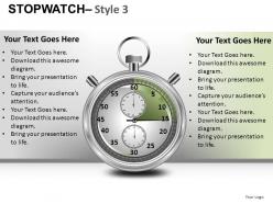 Stopwatch 3 powerpoint presentation slides db
