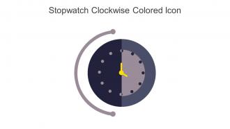 Stopwatch Clockwise Colored Icon In Powerpoint Pptx Png And Editable Eps Format