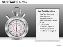 Stopwatch misc powerpoint presentation slides db