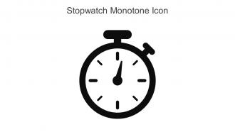 Stopwatch Monotone Icon In Powerpoint Pptx Png And Editable Eps Format