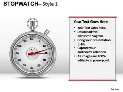 Stopwatch style 1 powerpoint presentation slides