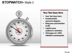Stopwatch style 1 powerpoint presentation slides