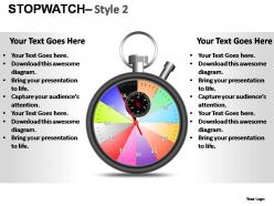 Stopwatch style 2 powerpoint presentation slides