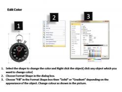 Stopwatch style 2 powerpoint presentation slides