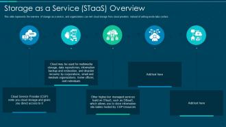Storage as a service staas overview ppt professional show