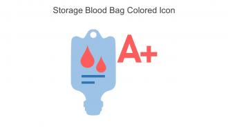 Storage Blood Bag Colored Icon In Powerpoint Pptx Png And Editable Eps Format