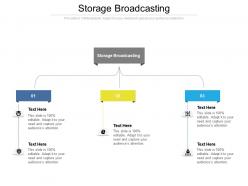 Storage broadcasting ppt powerpoint presentation diagrams cpb