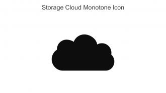 Storage Cloud Monotone Icon In Powerpoint Pptx Png And Editable Eps Format