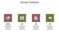 Storage database ppt powerpoint presentation pictures deck cpb