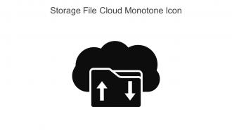 Storage File Cloud Monotone Icon In Powerpoint Pptx Png And Editable Eps Format