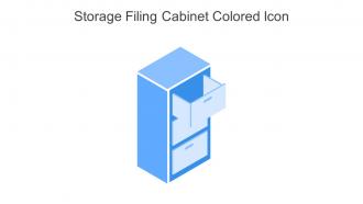 Storage Filing Cabinet Colored Icon In Powerpoint Pptx Png And Editable Eps Format