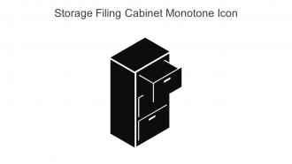 Storage Filing Cabinet Monotone Icon In Powerpoint Pptx Png And Editable Eps Format