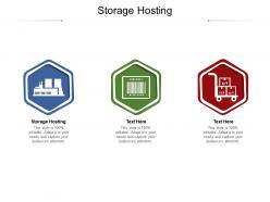 Storage hosting ppt powerpoint presentation diagrams cpb