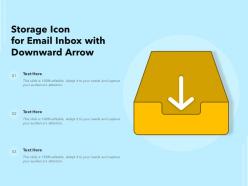 Storage Icon For Email Inbox With Downward Arrow