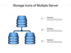 Storage icons of multiple server