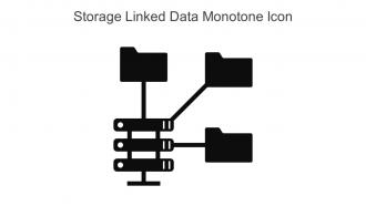 Storage Linked Data Monotone Icon In Powerpoint Pptx Png And Editable Eps Format