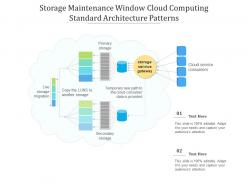 Storage maintenance window cloud computing ppt presentation diagram
