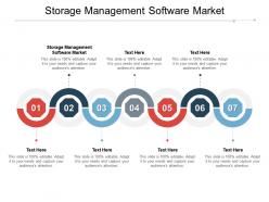 Storage management software market ppt powerpoint presentation professional slides cpb