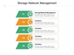 Storage network management ppt powerpoint presentation gallery show cpb